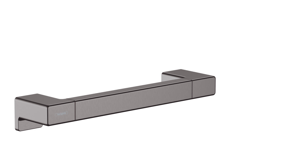 hansgrohe AddStoris Towel Bar, 12", brushed black chrome