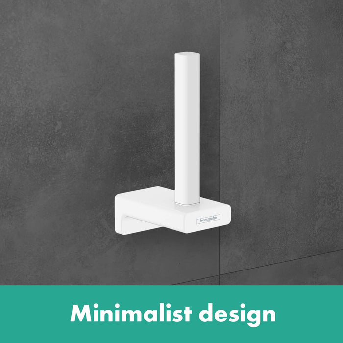 hansgrohe AddStoris Spare Toilet Paper Holder, matte white - view 2