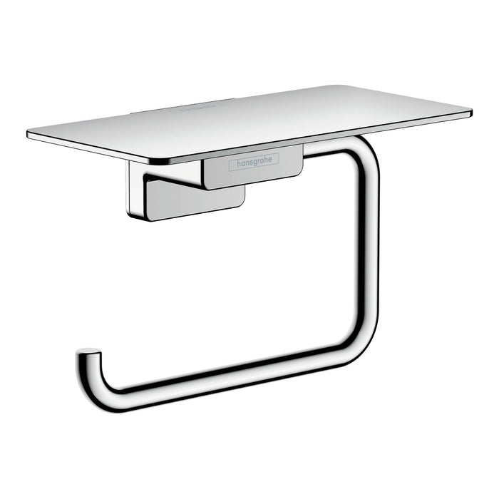 hansgrohe AddStoris Toilet Paper Holder with Shelf, chrome