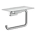 hansgrohe AddStoris Toilet Paper Holder with Shelf, chrome