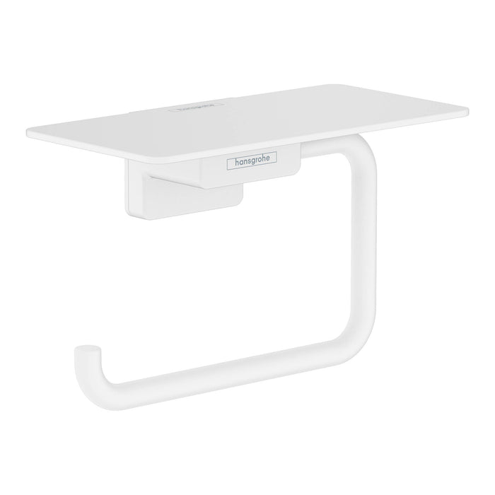 hansgrohe AddStoris Toilet Paper Holder with Shelf, matte white