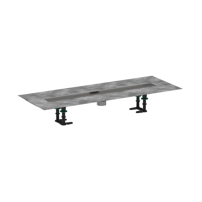 hansgrohe RainDrain 2" outlet 27 5/8" (700mm), brushed stainless steel