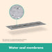 hansgrohe RainDrain 2" outlet 27 5/8" (700mm), brushed stainless steel - view 2