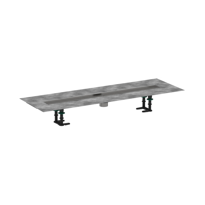 hansgrohe RainDrain 2" outlet 31 1/2" (800mm), brushed stainless steel