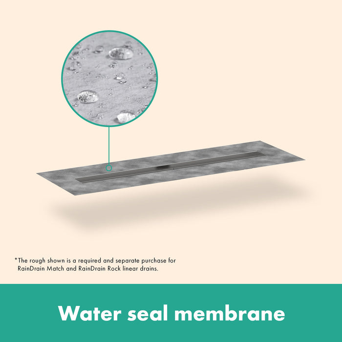 hansgrohe RainDrain 2" outlet 31 1/2" (800mm), brushed stainless steel - view 2
