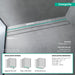 hansgrohe RainDrain Rock Trim Flex 27 5/8" Cut to Size and Tileable, nature stone - view 4