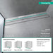 hansgrohe RainDrain Rock Trim Flex 31 1/2" Cut to Size and Tileable, nature stone - view 4