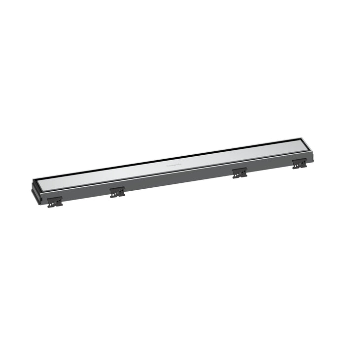 hansgrohe RainDrain Match Trim 23 5/8" with Height Adjustable Frame, chrome