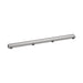hansgrohe RainDrain Match Trim 35 1/4" with Height Adjustable Frame, brushed stainless steel