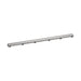 hansgrohe RainDrain Match Trim 47 1/4" with Height Adjustable Frame, brushed stainless steel