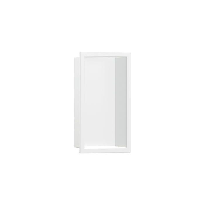 hansgrohe XtraStoris Original Wall Niche with Integrated Frame 12"x 6"x 4", matte white