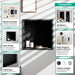 hansgrohe XtraStoris Original Wall Niche with Integrated Frame 12"x 12"x 4", concrete grey - view 2