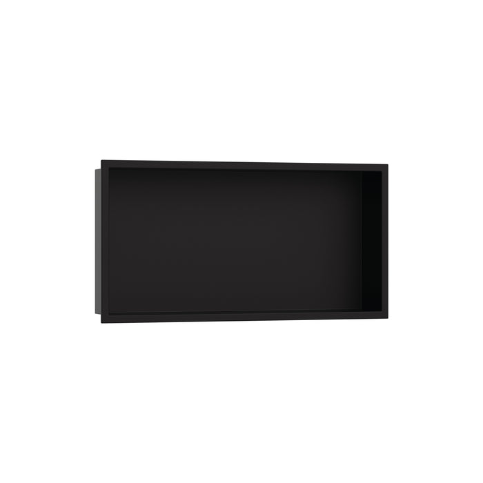 hansgrohe XtraStoris Original Wall Niche with Integrated Frame 12"x 24"x 4", matte black
