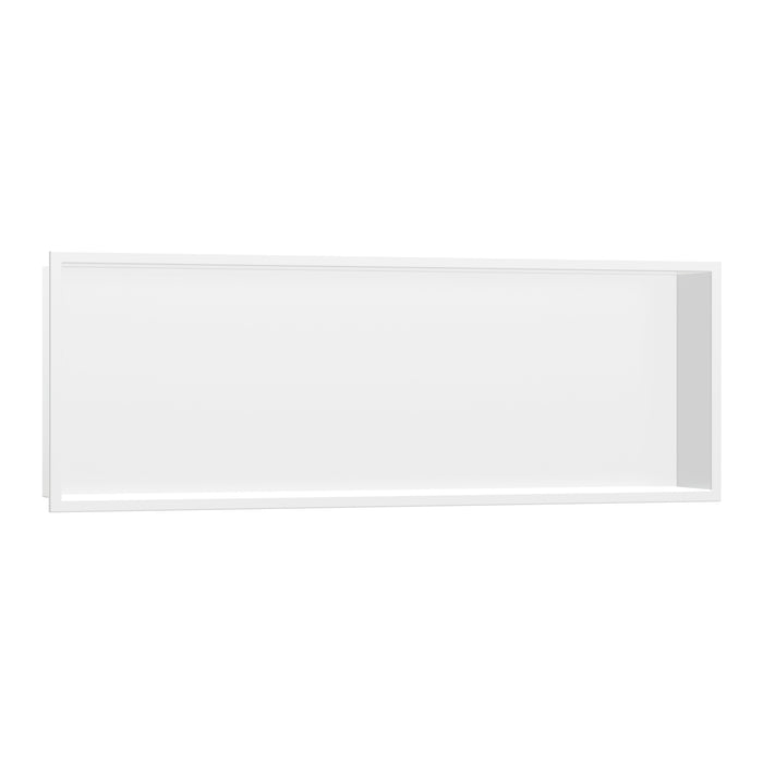 hansgrohe XtraStoris Original Wall Niche with Integrated Frame 12"x 36"x 4", matte white