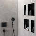 hansgrohe XtraStoris Minimalistic Wall Niche with Open Frame 12"x 6"x 4", matte black - view 6