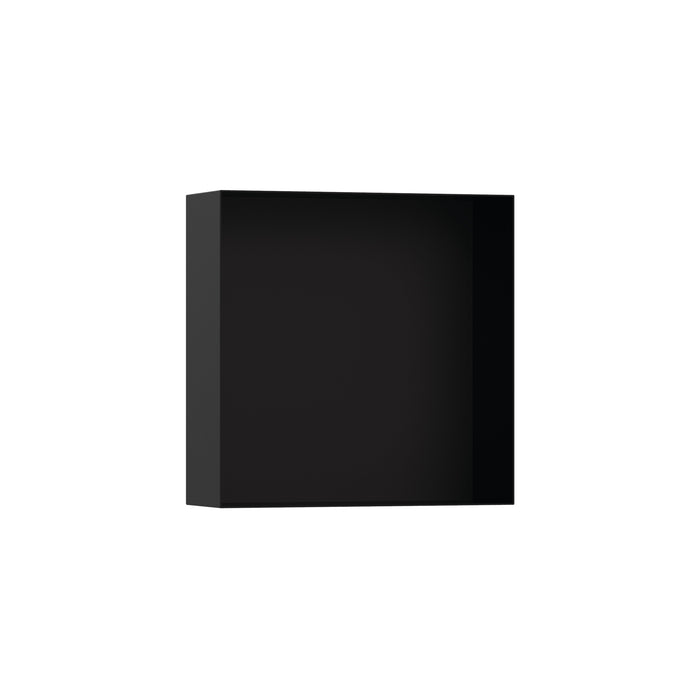 hansgrohe XtraStoris Minimalistic Wall Niche with Open Frame 12"x 12"x 4", matte black