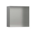 hansgrohe XtraStoris Minimalistic Wall Niche with Open Frame 12"x 12"x 5.5", brushed stainless steel