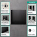 hansgrohe XtraStoris Minimalistic Wall Niche with Open Frame 12"x 12"x 5.5", matte black - view 2