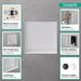 hansgrohe XtraStoris Minimalistic Wall Niche with Open Frame 12"x 12"x 5.5", matte white - view 2