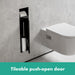 hansgrohe XtraStoris Rock Wall Niche with Tileable Door 12"x 12"x 4", matte white - view 2