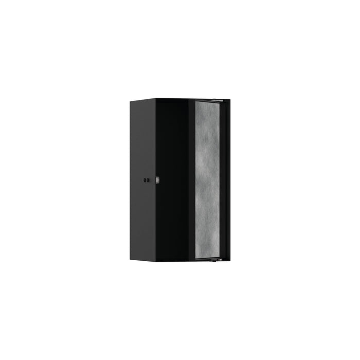 hansgrohe XtraStoris Rock Wall Niche with Tileable Door 12"x 6"x 5.5", matte black