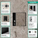 hansgrohe XtraStoris Rock Wall Niche with Tileable Door 12"x 12"x 5.5", matte white - view 2