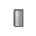 hansgrohe XtraStoris Individual Wall Niche Brushed Stainless Steel with Design Frame 12"x 6"x 4", brushed black chrome