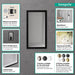 hansgrohe XtraStoris Individual Wall Niche Brushed Stainless Steel with Design Frame 12"x 6"x 4", matte white - view 2
