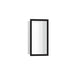 hansgrohe XtraStoris Individual Wall Niche Matte White with Design Frame 12"x 6"x 4", matte black