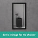 hansgrohe XtraStoris Individual Wall Niche Matte White with Design Frame 12"x 6"x 4" - view 4