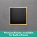 hansgrohe XtraStoris Individual Wall Niche Brushed Stainless Steel with Design Frame 12"x 12"x 4", brushed black chrome -...