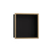 hansgrohe XtraStoris Individual Wall Niche Matte Black with Design Frame 12"x 12"x 4", brushed bronze