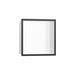 hansgrohe XtraStoris Individual Wall Niche Matte White with Design Frame 12"x 12"x 4", brushed black chrome