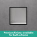 hansgrohe XtraStoris Individual Wall Niche Matte White with Design Frame 12"x 12"x 4" - view 5