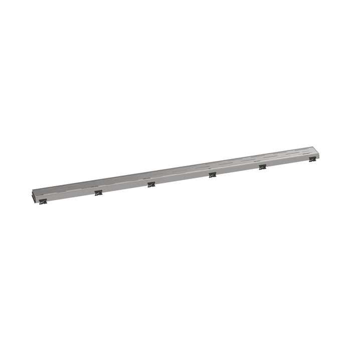 hansgrohe RainDrain Match Classic Trim Classic 47 1/4" with Height Adjustable Frame, brushed stainless steel