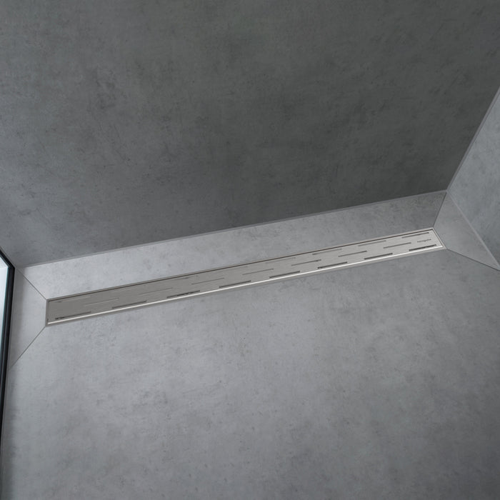 hansgrohe RainDrain Match Classic Trim 59 Classic 1/8" with Height Adjustable Frame, brushed stainless steel - view 2