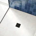 hansgrohe RainDrain Brilliance Point Drain Set 4"x 4" Trim Tileable Rear Cover and Rough, matte black - view 2