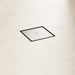 hansgrohe RainDrain Brilliance Point Drain Set 6"x 6" Trim Tileable Rear Cover and Rough, brushed stainless steel - view 5