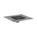 hansgrohe RainDrain Brilliance Point Drain Set 6"x 6" Trim Tileable Rear Cover and Rough, matte black
