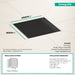 hansgrohe RainDrain Brilliance Point Drain Set 6"x 6" Trim with Height Adjustable Frame and Rough, brushed stainless...