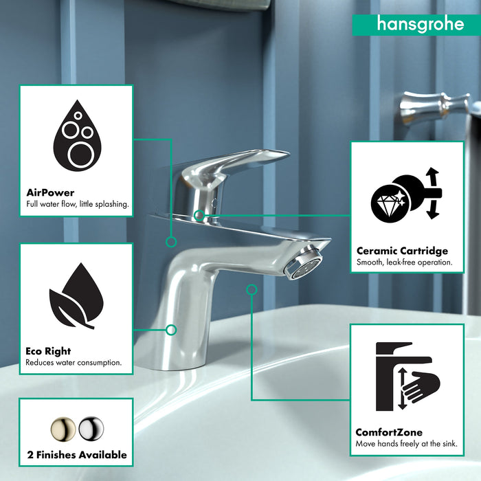hansgrohe Logis Single-Hole Faucet 70, 1.0 GPM, chrome - view 3