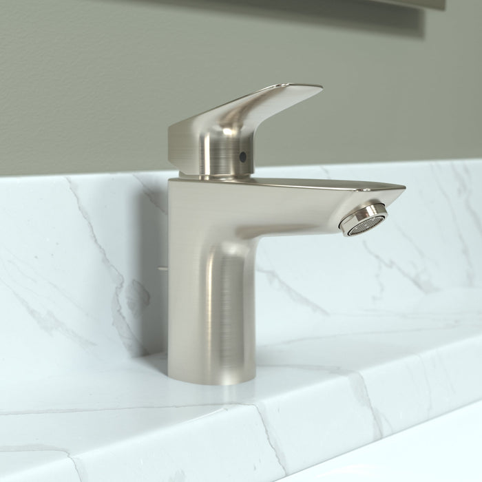 hansgrohe Logis Single-Hole Faucet 100 with Pop-Up Drain, 1.2 GPM, brushed nickel - view 2