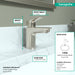 hansgrohe Logis Single-Hole Faucet 100 with Pop-Up Drain, 1.2 GPM, brushed nickel - view 4