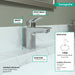 hansgrohe Logis Single-Hole Faucet 100 with Pop-Up Drain, 1.2 GPM, chrome - view 4