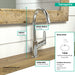 hansgrohe Logis Single-Hole Faucet 210 with Swivel Spout and Pop-Up Drain, 1.2 GPM, chrome - view 4