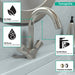 hansgrohe Logis Single-Hole Faucet 150 with Swivel Spout and Pop-Up Drain, 1.2 GPM, brushed nickel - view 3