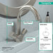 hansgrohe Logis Single-Hole Faucet 150 with Swivel Spout and Pop-Up Drain, 1.2 GPM, brushed nickel - view 4