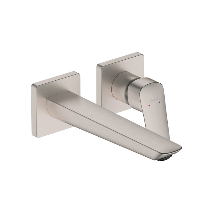 hansgrohe Logis Fine Wall-Mounted Single-Handle Faucet Trim, 1.2 GPM, brushed nickel