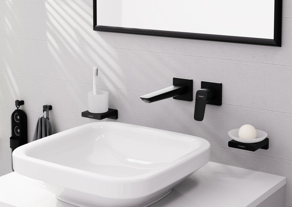 hansgrohe Logis Fine Wall-Mounted Single-Handle Faucet Trim, 1.2 GPM, matte black - view 2