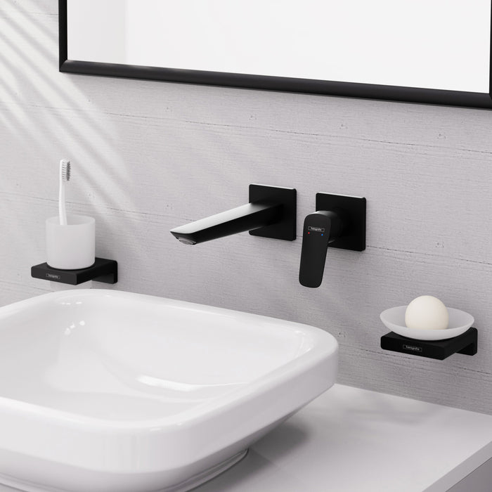 hansgrohe Logis Fine Wall-Mounted Single-Handle Faucet Trim, 1.2 GPM, matte black - view 3